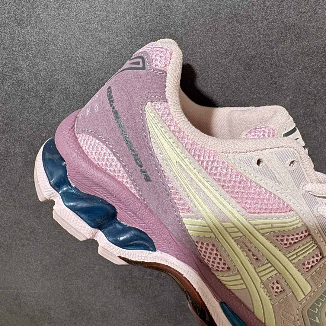 Asics Gel-Kayano 14 粉白 复古缓震跑鞋 网面拼接材质 舒适脚感 日常慢跑休闲 货号：1202A105
