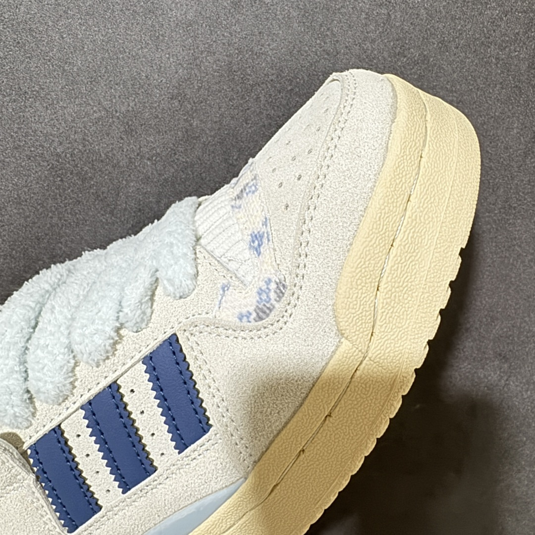 Adidas Forum Low Cl W 复古低帮板鞋 皮革拼接鞋面 做旧中底 日常休闲百搭 货号：KJ4299 尺码