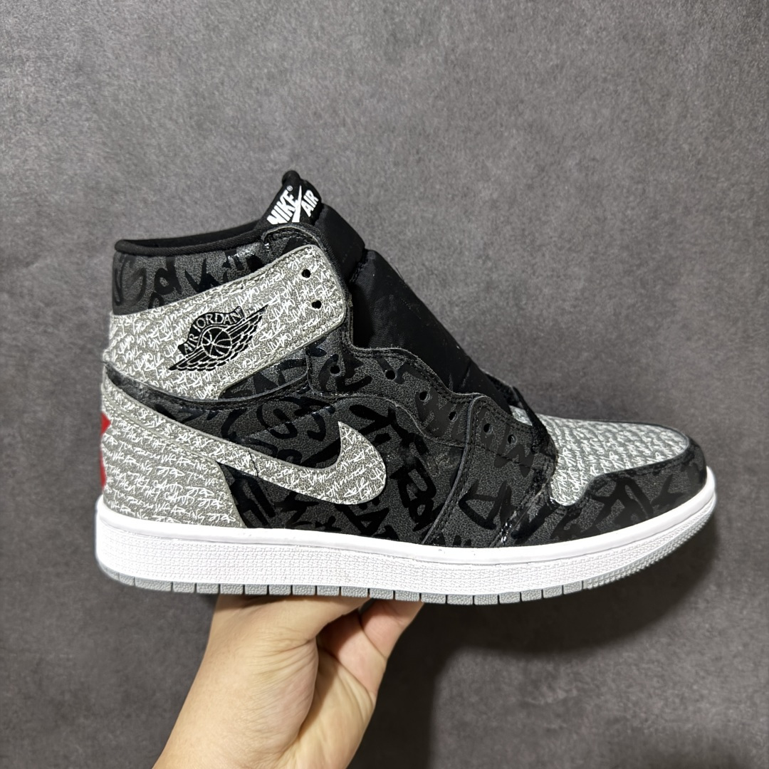 AJ1 经典高帮系列 原厂皮革 舒适运动 防滑减震 高帮 黑脚趾 行业天花板 Top级存在，完美版型，20000+双库存