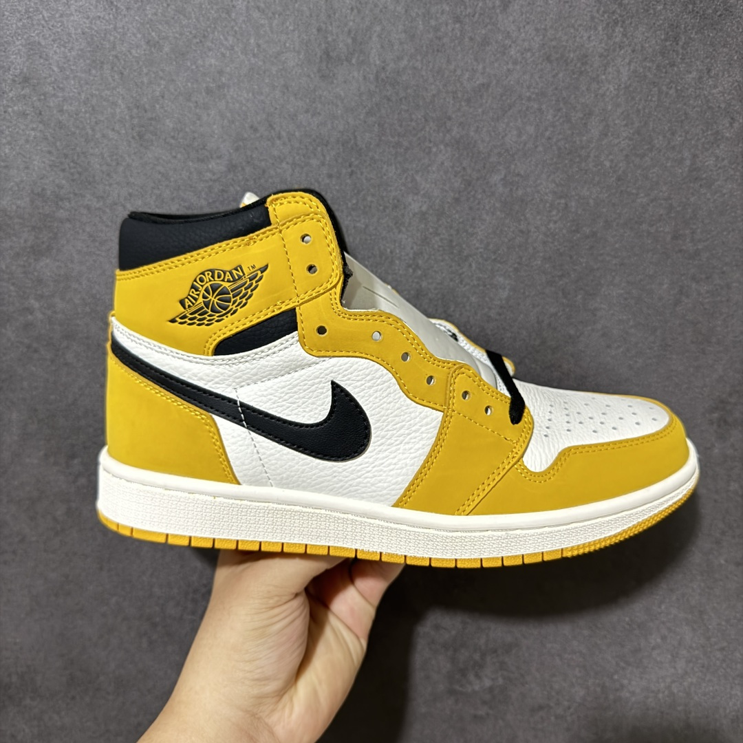 AJ1 经典高帮系列 原厂皮革 舒适运动 防滑减震 高帮 黑脚趾 行业天花板 Top级存在，完美版型，20000+双库存
