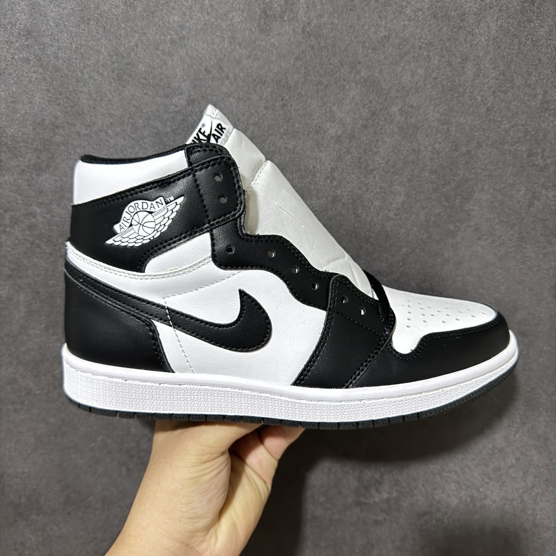 AJ1 经典高帮系列 原厂皮革 舒适运动 防滑减震 高帮 黑脚趾 行业天花板 Top级存在，完美版型，20000+双库存