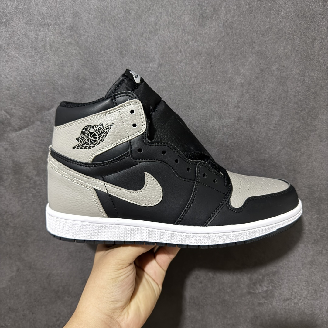 AJ1 经典高帮系列 原厂皮革 舒适运动 防滑减震 高帮 黑脚趾 行业天花板 Top级存在，完美版型，20000+双库存