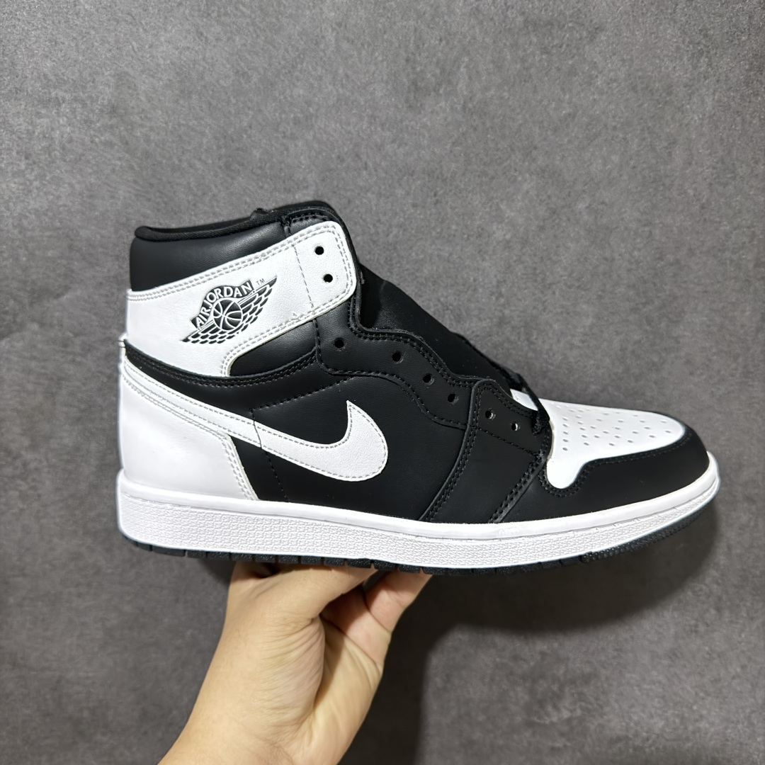 AJ1 经典高帮系列 原厂皮革 舒适运动 防滑减震 高帮 黑脚趾 行业天花板 Top级存在，完美版型，20000+双库存