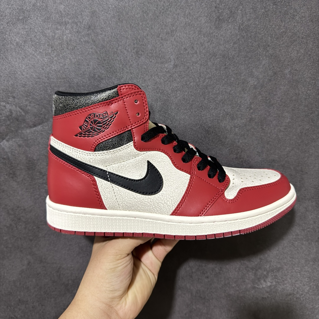 AJ1 经典高帮系列 原厂皮革 舒适运动 防滑减震 高帮 黑脚趾 行业天花板 Top级存在，完美版型，20000+双库存