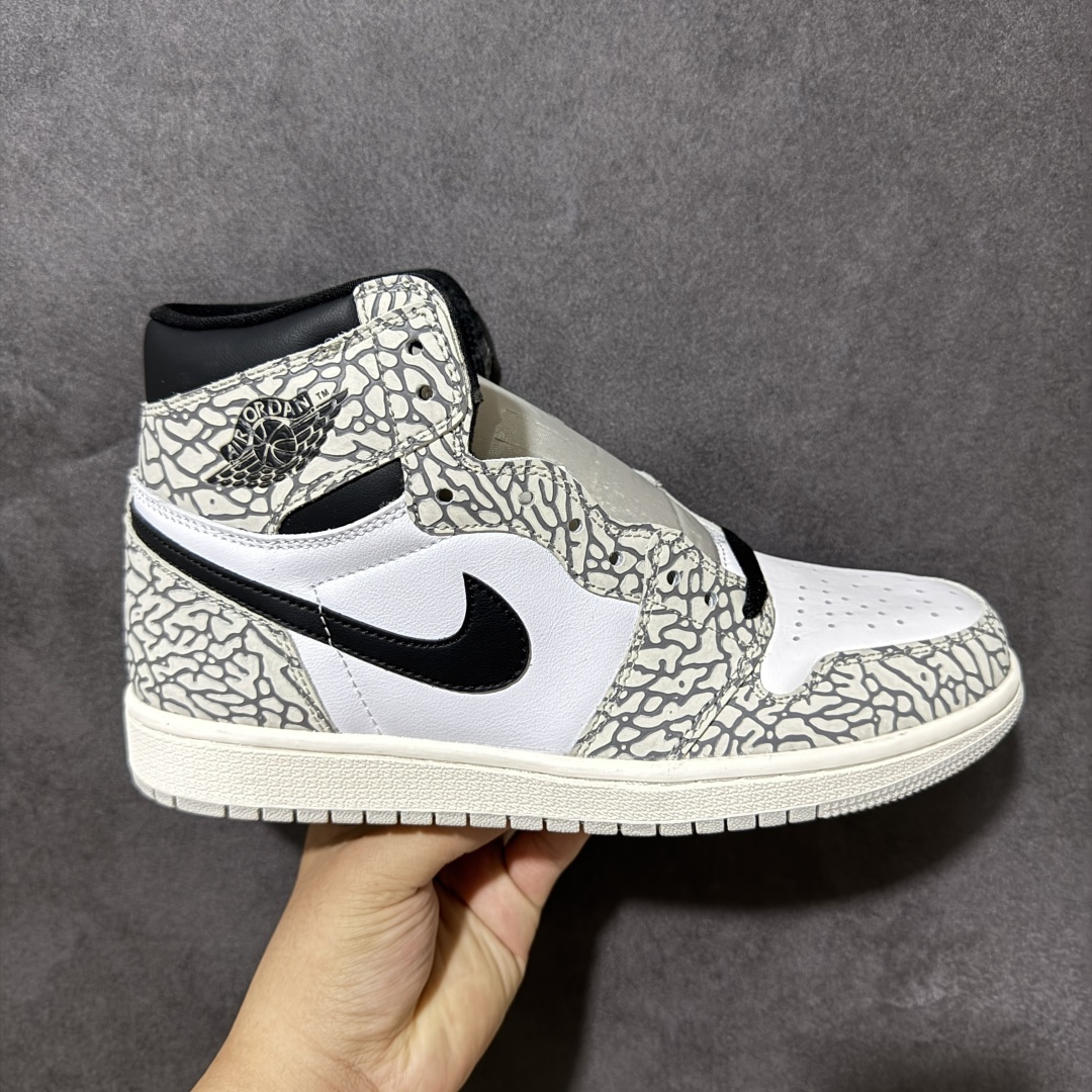 AJ1 经典高帮系列 原厂皮革 舒适运动 防滑减震 高帮 黑脚趾 行业天花板 Top级存在，完美版型，20000+双库存