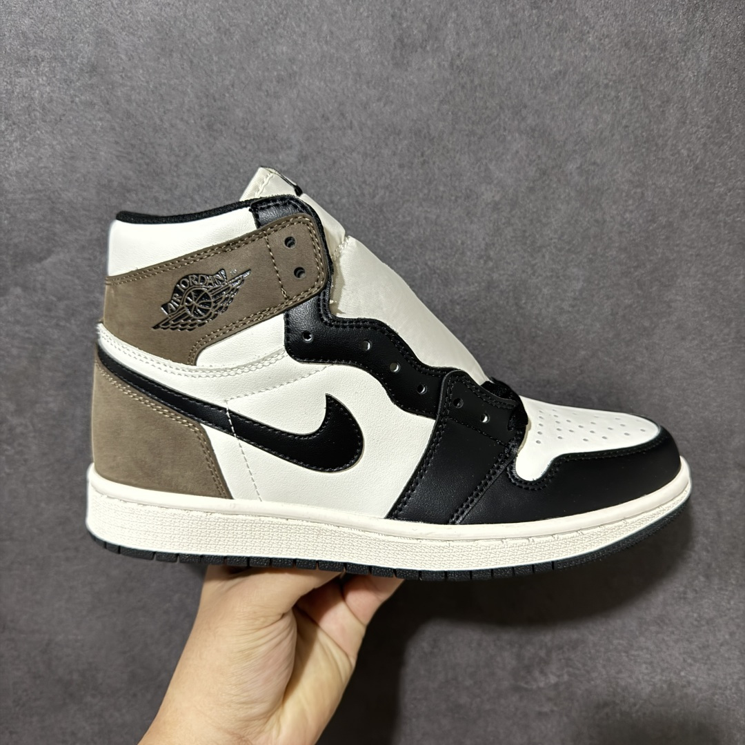 AJ1 经典高帮系列 原厂皮革 舒适运动 防滑减震 高帮 黑脚趾 行业天花板 Top级存在，完美版型，20000+双库存