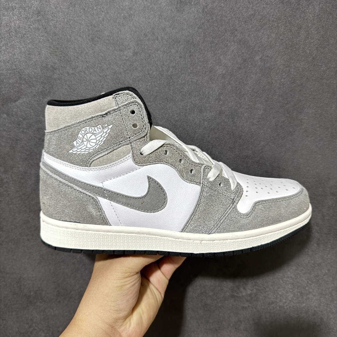 AJ1 经典高帮系列 原厂皮革 舒适运动 防滑减震 高帮 黑脚趾 行业天花板 Top级存在，完美版型，20000+双库存
