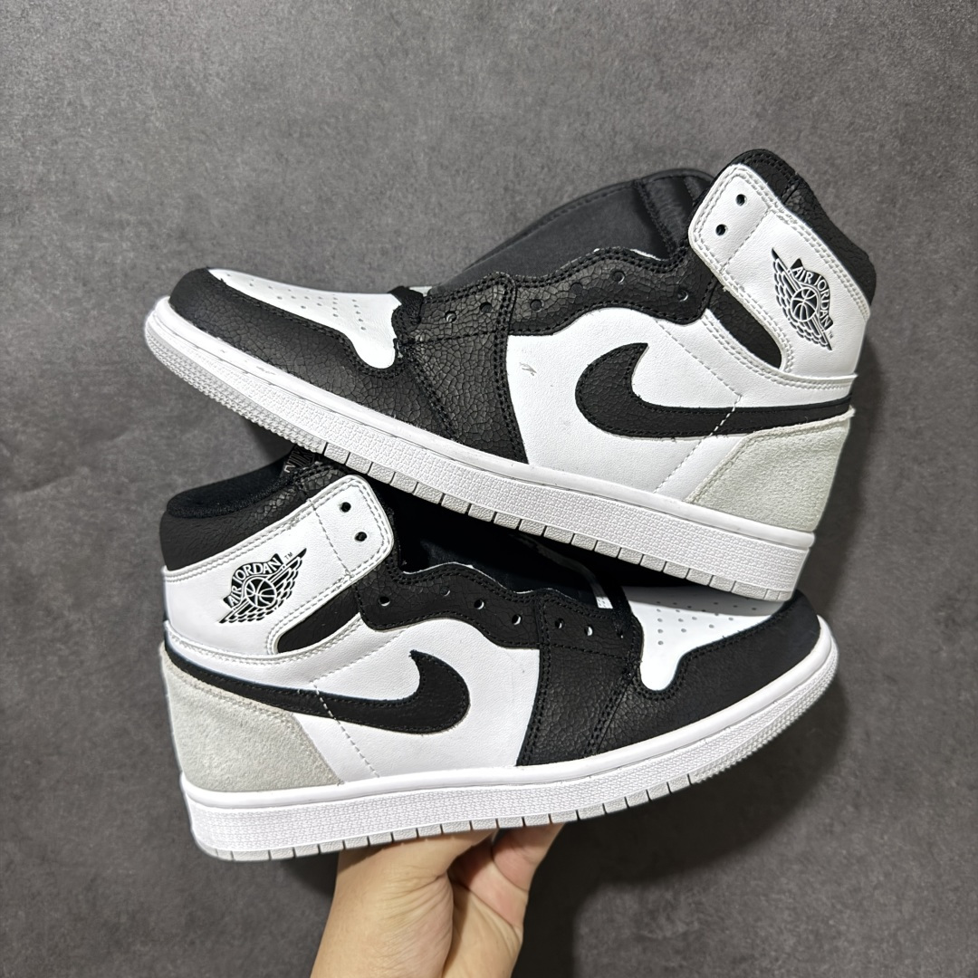 AJ1 经典高帮系列 原厂皮革 舒适运动 防滑减震 高帮 黑脚趾 行业天花板 Top级存在，完美版型，20000+双库存
