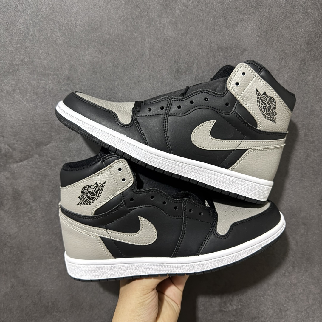 AJ1 经典高帮系列 原厂皮革 舒适运动 防滑减震 高帮 黑脚趾 行业天花板 Top级存在，完美版型，20000+双库存