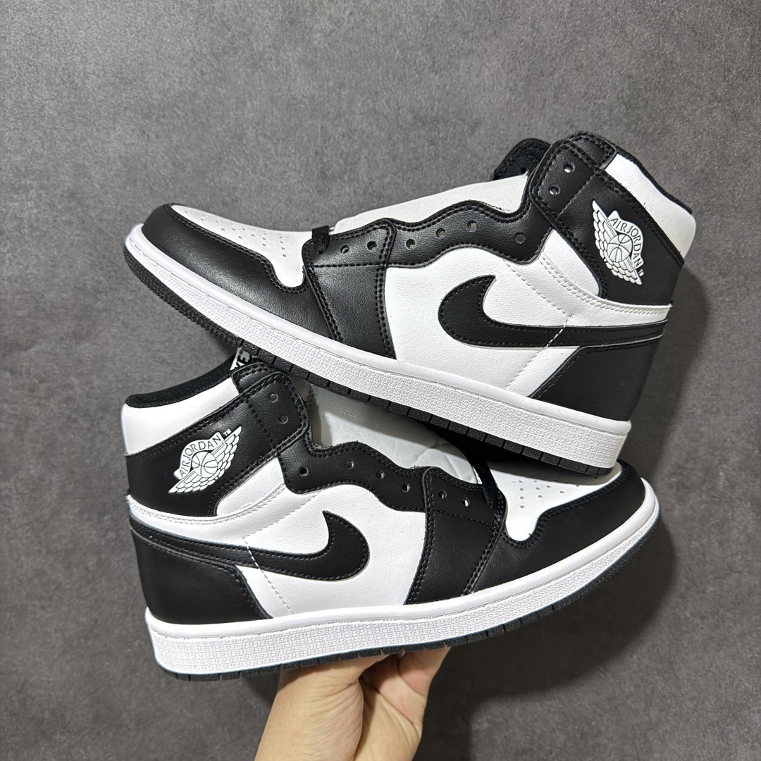 AJ1 经典高帮系列 原厂皮革 舒适运动 防滑减震 高帮 黑脚趾 行业天花板 Top级存在，完美版型，20000+双库存