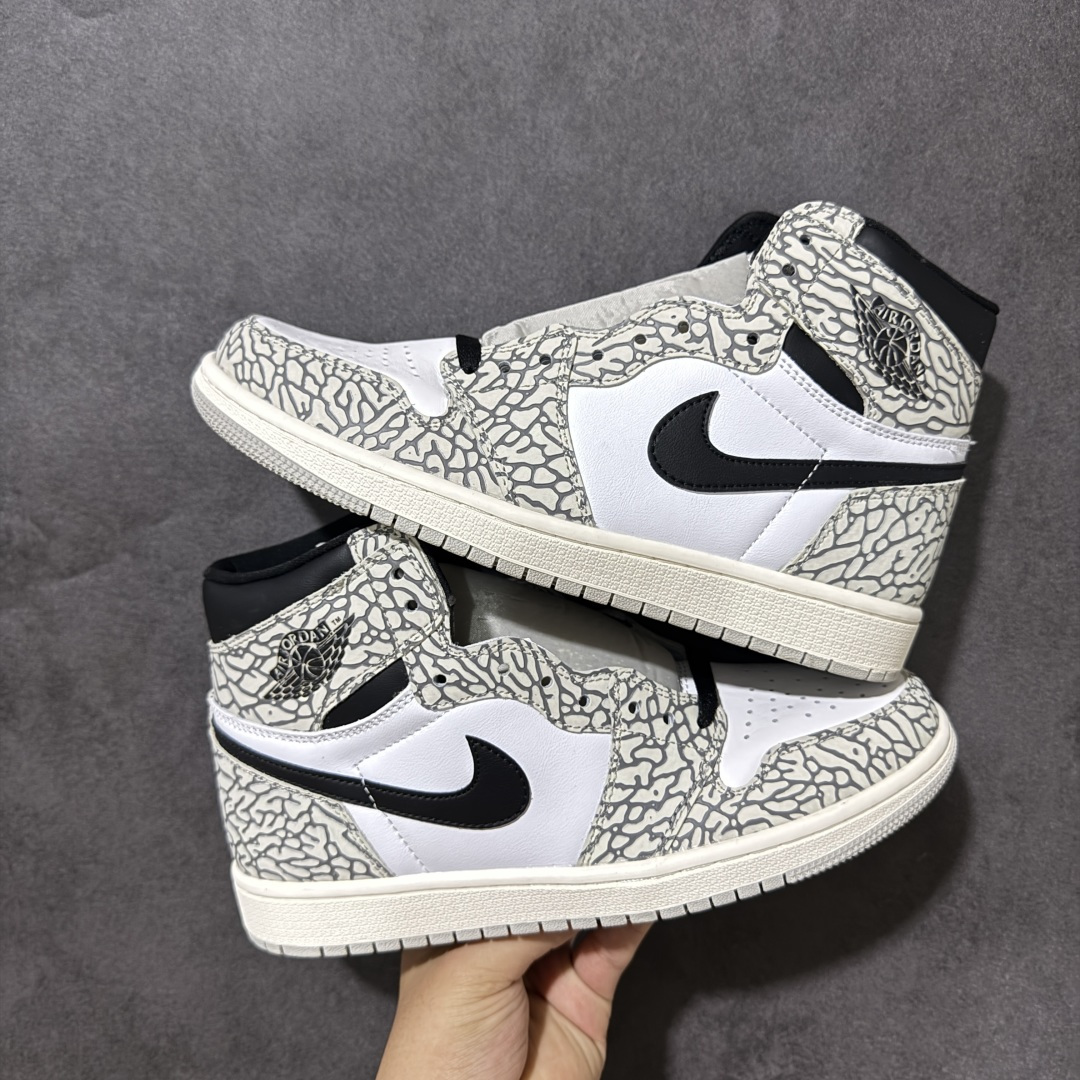 AJ1 经典高帮系列 原厂皮革 舒适运动 防滑减震 高帮 黑脚趾 行业天花板 Top级存在，完美版型，20000+双库存