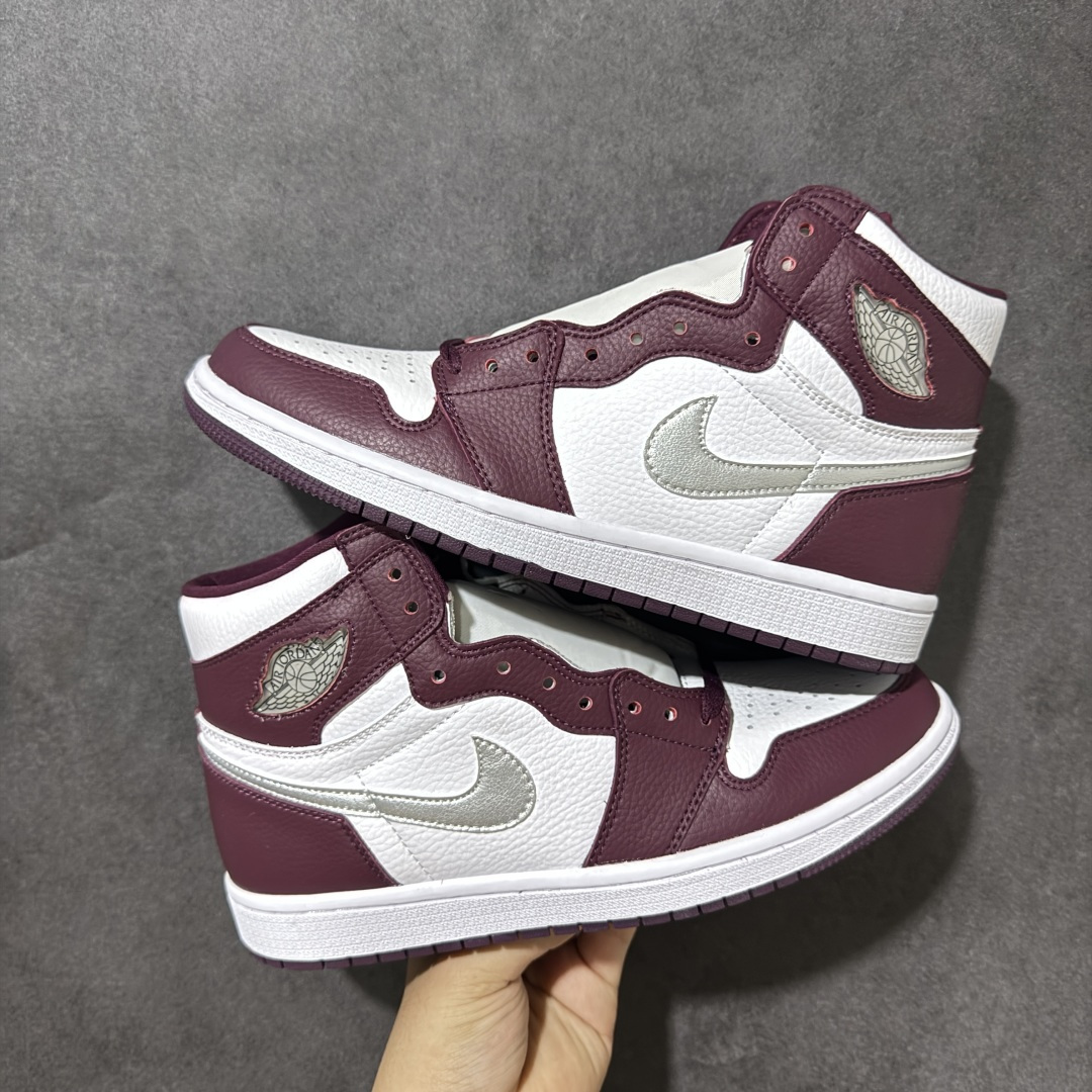 AJ1 经典高帮系列 原厂皮革 舒适运动 防滑减震 高帮 黑脚趾 行业天花板 Top级存在，完美版型，20000+双库存