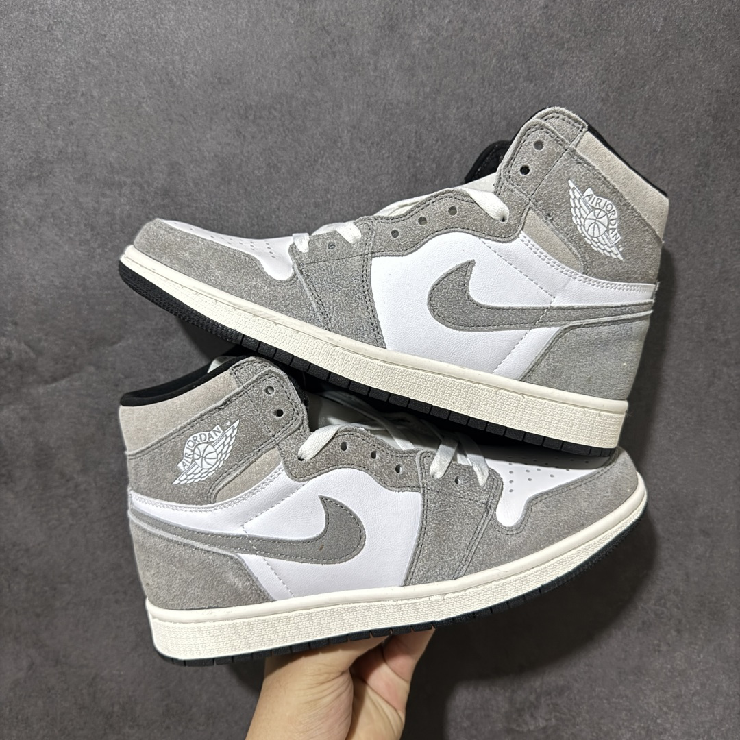 AJ1 经典高帮系列 原厂皮革 舒适运动 防滑减震 高帮 黑脚趾 行业天花板 Top级存在，完美版型，20000+双库存