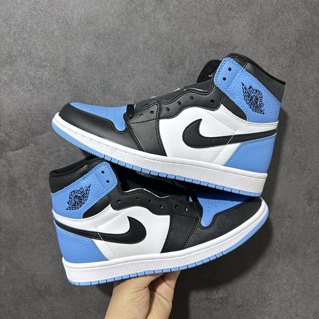 AJ1 经典高帮系列 原厂皮革 舒适运动 防滑减震 高帮 黑脚趾 行业天花板 Top级存在，完美版型，20000+双库存