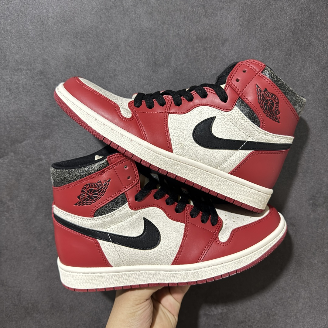 AJ1 经典高帮系列 原厂皮革 舒适运动 防滑减震 高帮 黑脚趾 行业天花板 Top级存在，完美版型，20000+双库存