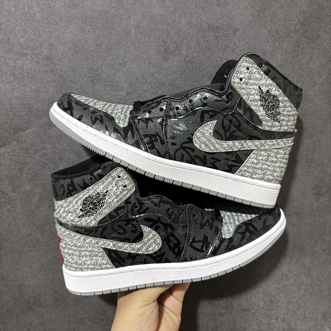 AJ1 经典高帮系列 原厂皮革 舒适运动 防滑减震 高帮 黑脚趾 行业天花板 Top级存在，完美版型，20000+双库存