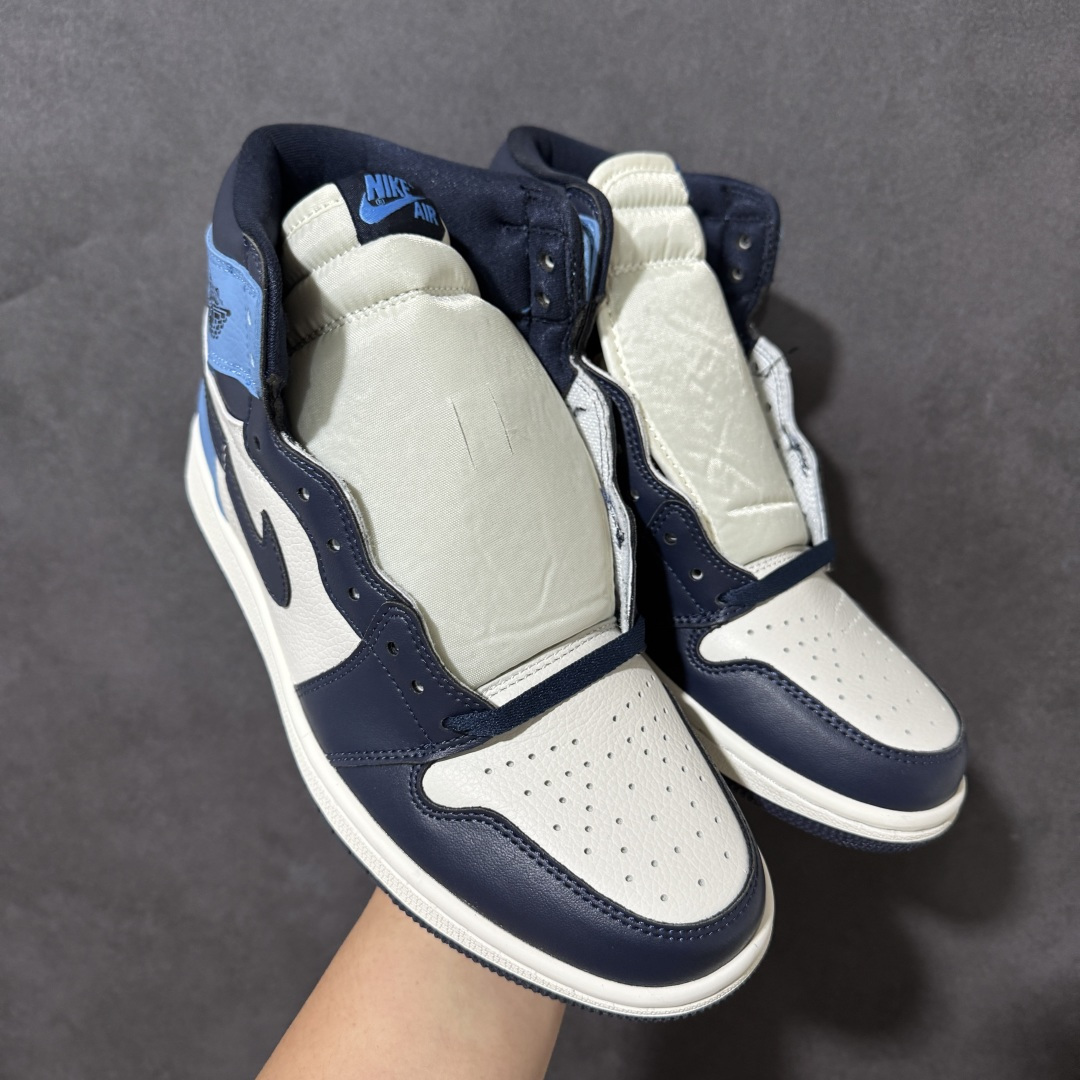 AJ1 经典高帮系列 原厂皮革 舒适运动 防滑减震 高帮 黑脚趾 行业天花板 Top级存在，完美版型，20000+双库存