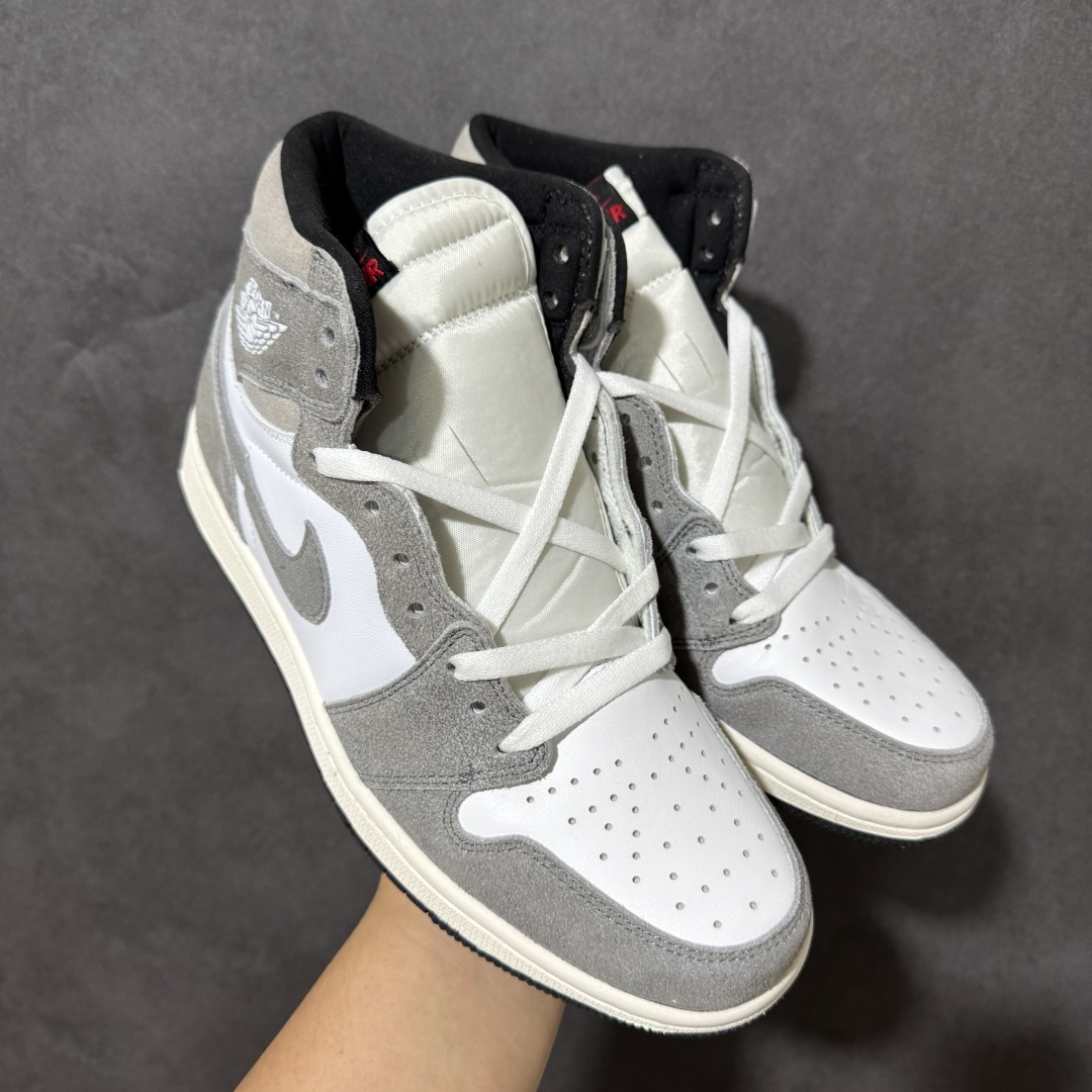 AJ1 经典高帮系列 原厂皮革 舒适运动 防滑减震 高帮 黑脚趾 行业天花板 Top级存在，完美版型，20000+双库存