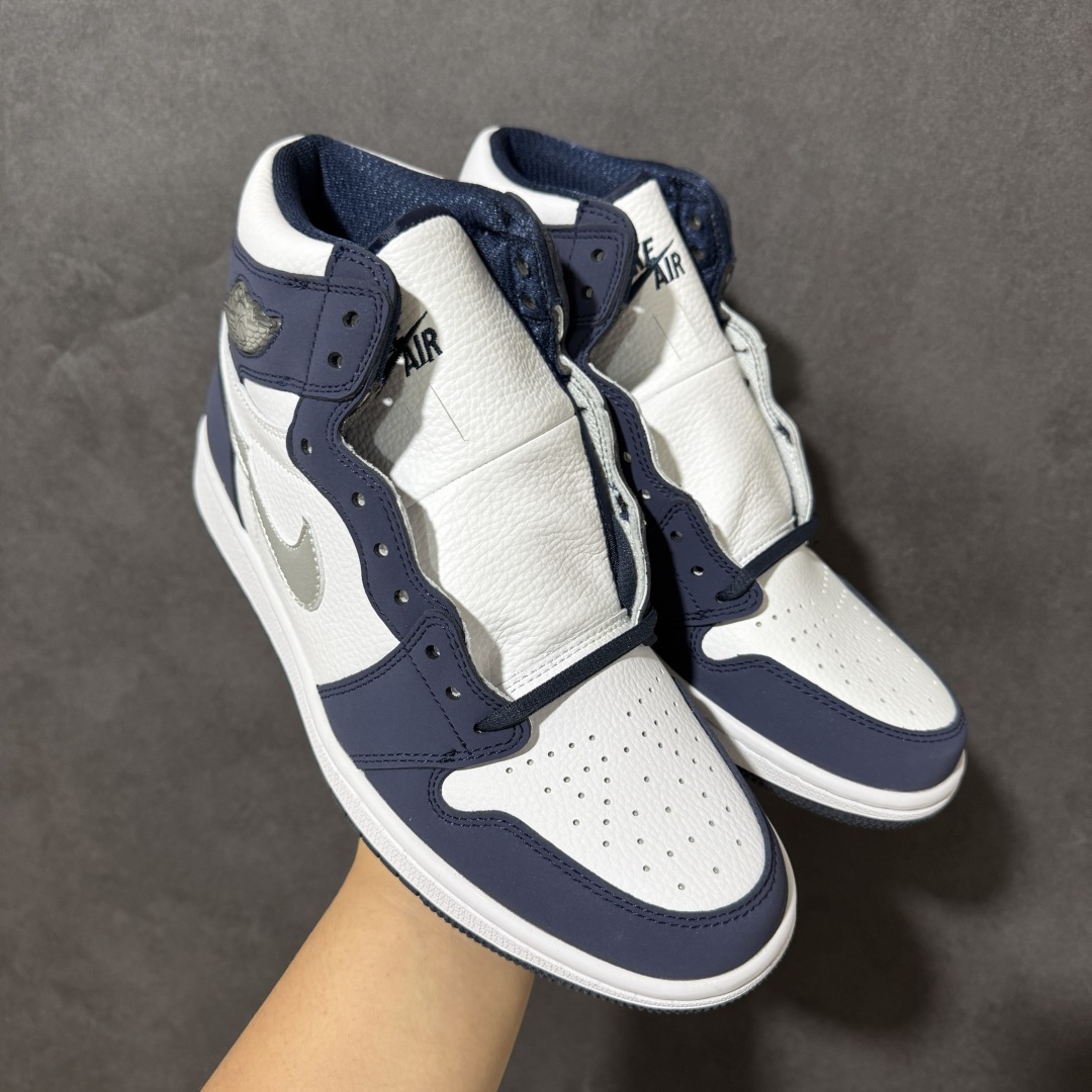 AJ1 经典高帮系列 原厂皮革 舒适运动 防滑减震 高帮 黑脚趾 行业天花板 Top级存在，完美版型，20000+双库存