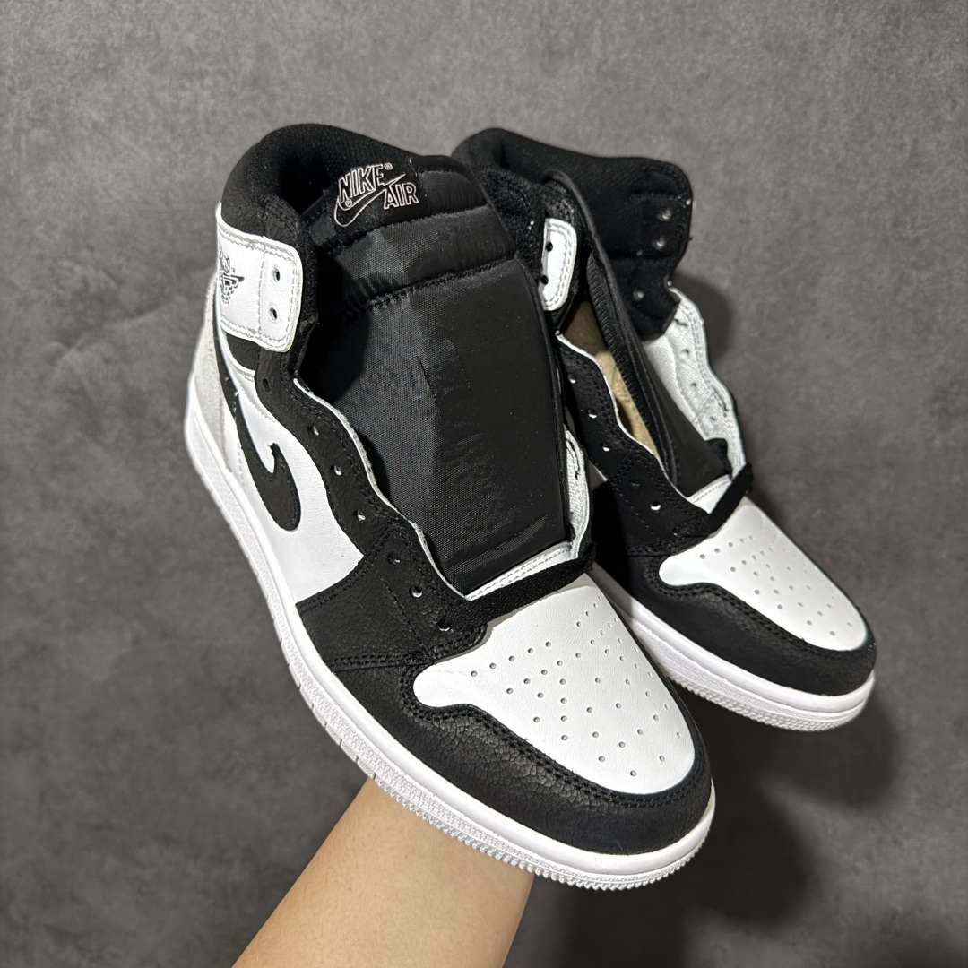AJ1 经典高帮系列 原厂皮革 舒适运动 防滑减震 高帮 黑脚趾 行业天花板 Top级存在，完美版型，20000+双库存