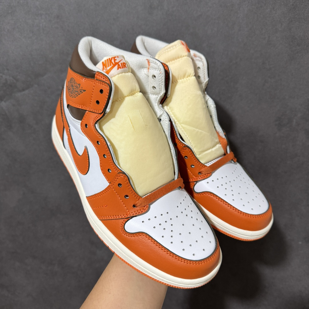 AJ1 经典高帮系列 原厂皮革 舒适运动 防滑减震 高帮 黑脚趾 行业天花板 Top级存在，完美版型，20000+双库存