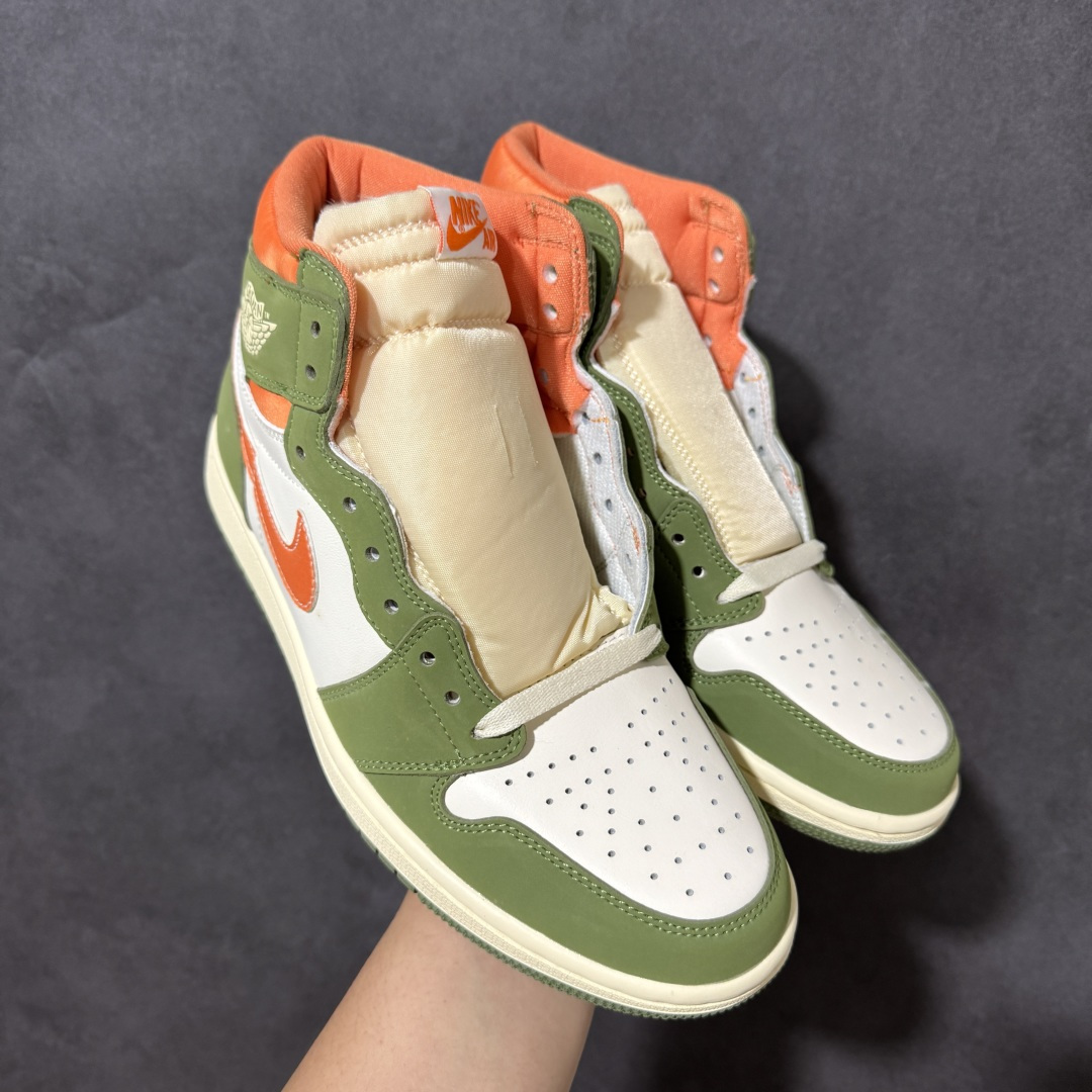 AJ1 经典高帮系列 原厂皮革 舒适运动 防滑减震 高帮 黑脚趾 行业天花板 Top级存在，完美版型，20000+双库存