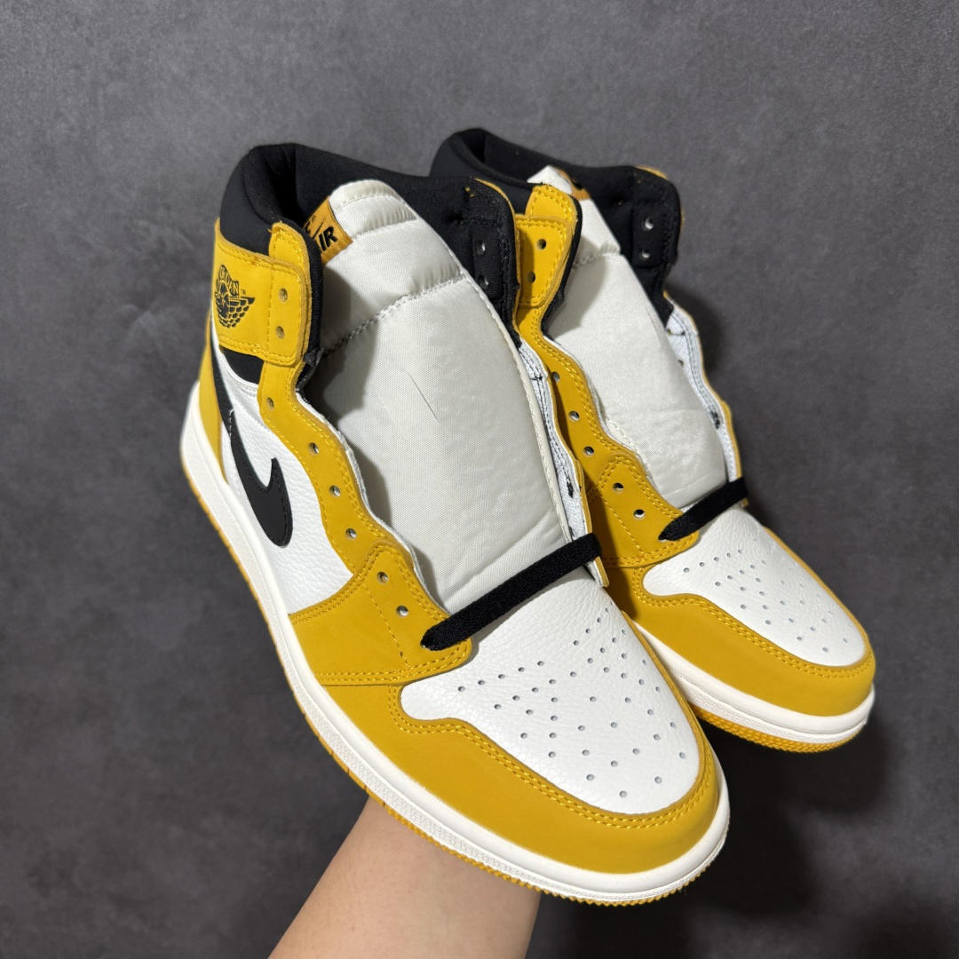 AJ1 经典高帮系列 原厂皮革 舒适运动 防滑减震 高帮 黑脚趾 行业天花板 Top级存在，完美版型，20000+双库存