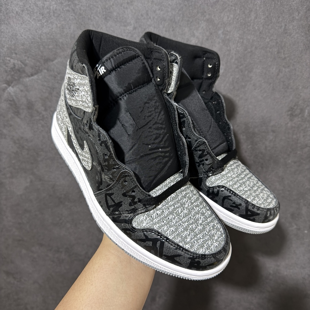 AJ1 经典高帮系列 原厂皮革 舒适运动 防滑减震 高帮 黑脚趾 行业天花板 Top级存在，完美版型，20000+双库存