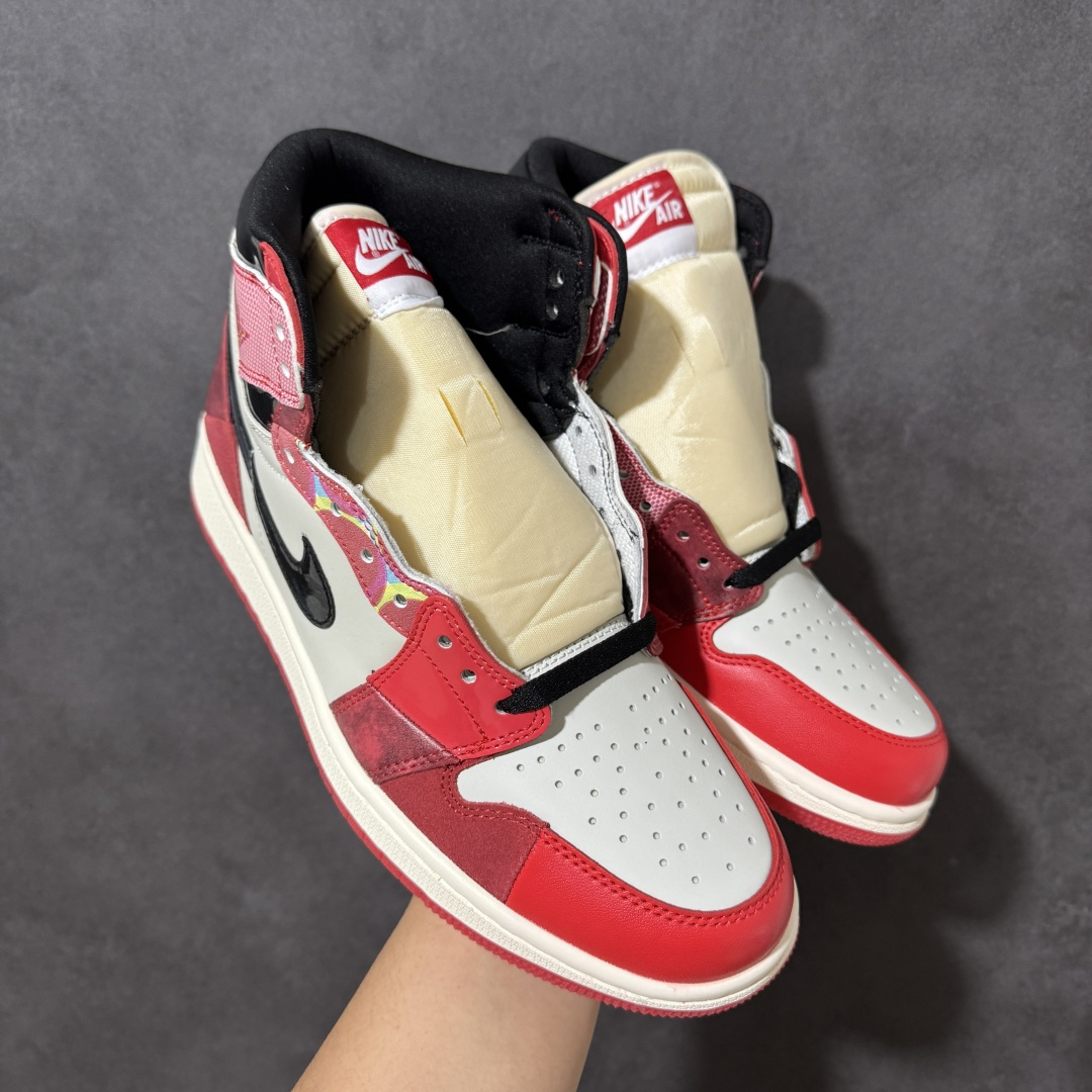 AJ1 经典高帮系列 原厂皮革 舒适运动 防滑减震 高帮 黑脚趾 行业天花板 Top级存在，完美版型，20000+双库存
