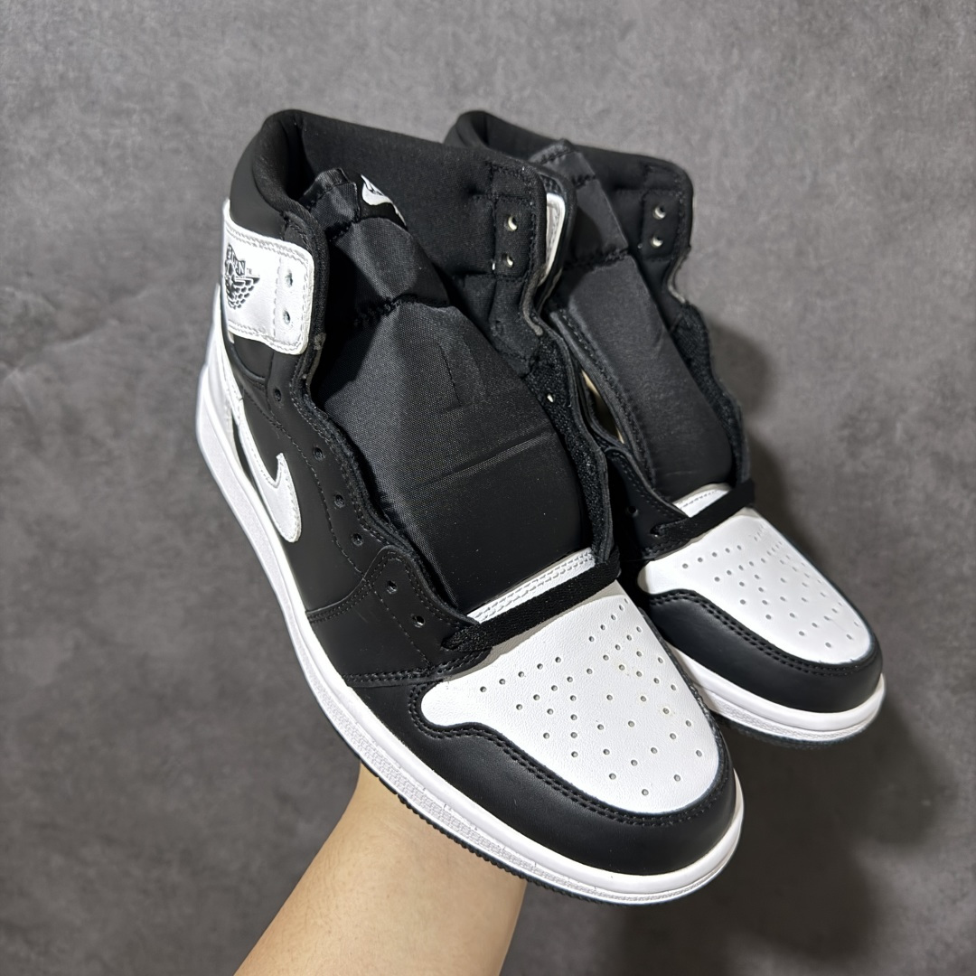 AJ1 经典高帮系列 原厂皮革 舒适运动 防滑减震 高帮 黑脚趾 行业天花板 Top级存在，完美版型，20000+双库存