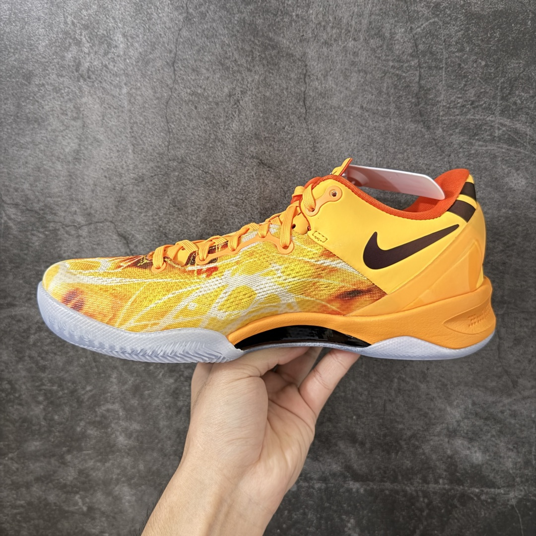 NK Zoom Kobe Ⅷ System 科比8代复刻实战运动低帮文化篮球鞋 上海烟花橙色 IO6259-800 纯原