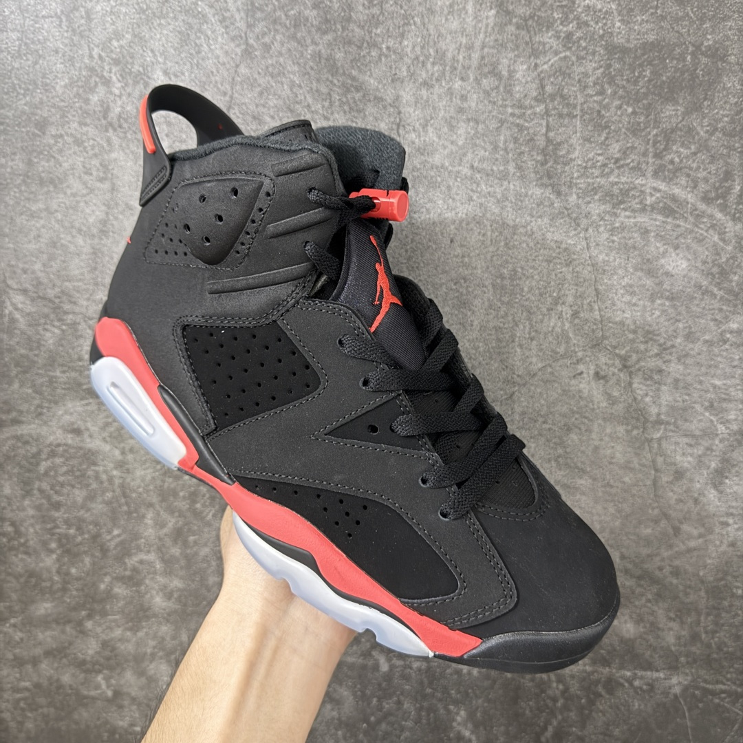 Air Jordan AJ6 Retro 高帮黑红 外贸跑量专供 原鞋原尺码开发生产 极致还原 一眼ZP既视感 尺码：4