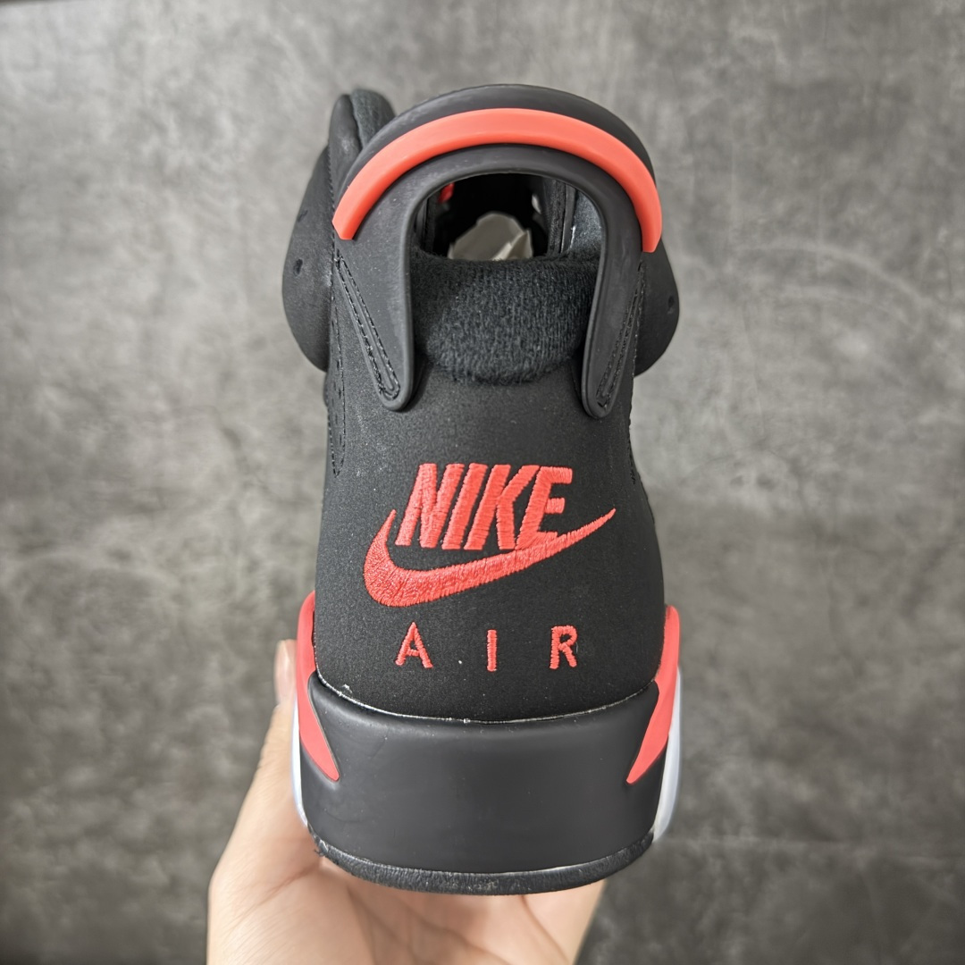 Air Jordan AJ6 Retro 高帮黑红 外贸跑量专供 原鞋原尺码开发生产 极致还原 一眼ZP既视感 尺码：4