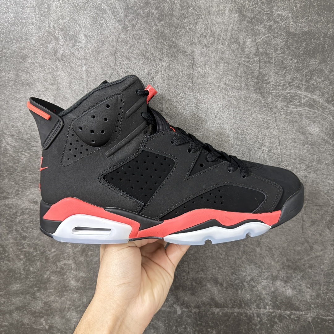 Air Jordan AJ6 Retro 高帮黑红 外贸跑量专供 原鞋原尺码开发生产 极致还原 一眼ZP既视感 尺码：4