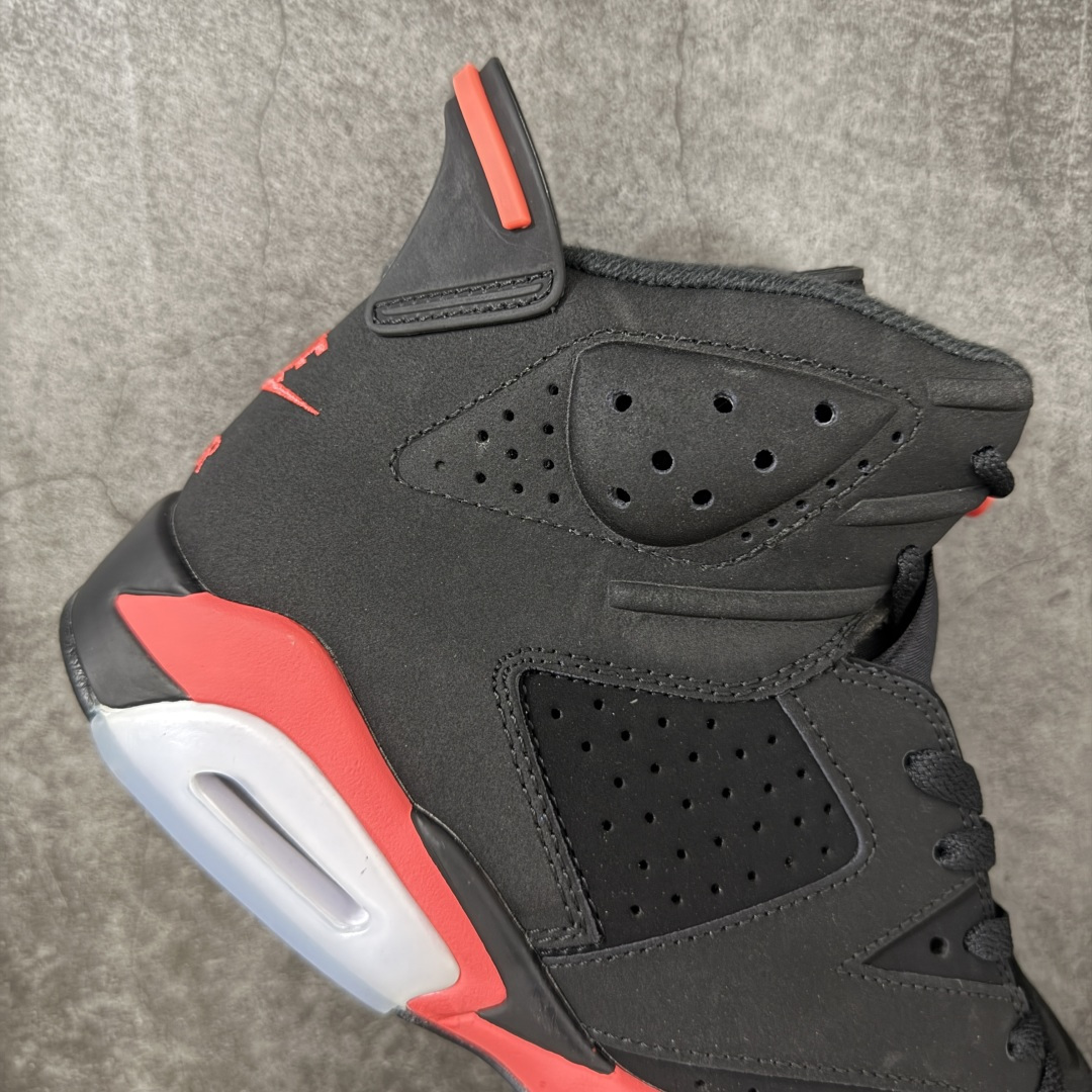 Air Jordan AJ6 Retro 高帮黑红 外贸跑量专供 原鞋原尺码开发生产 极致还原 一眼ZP既视感 尺码：4