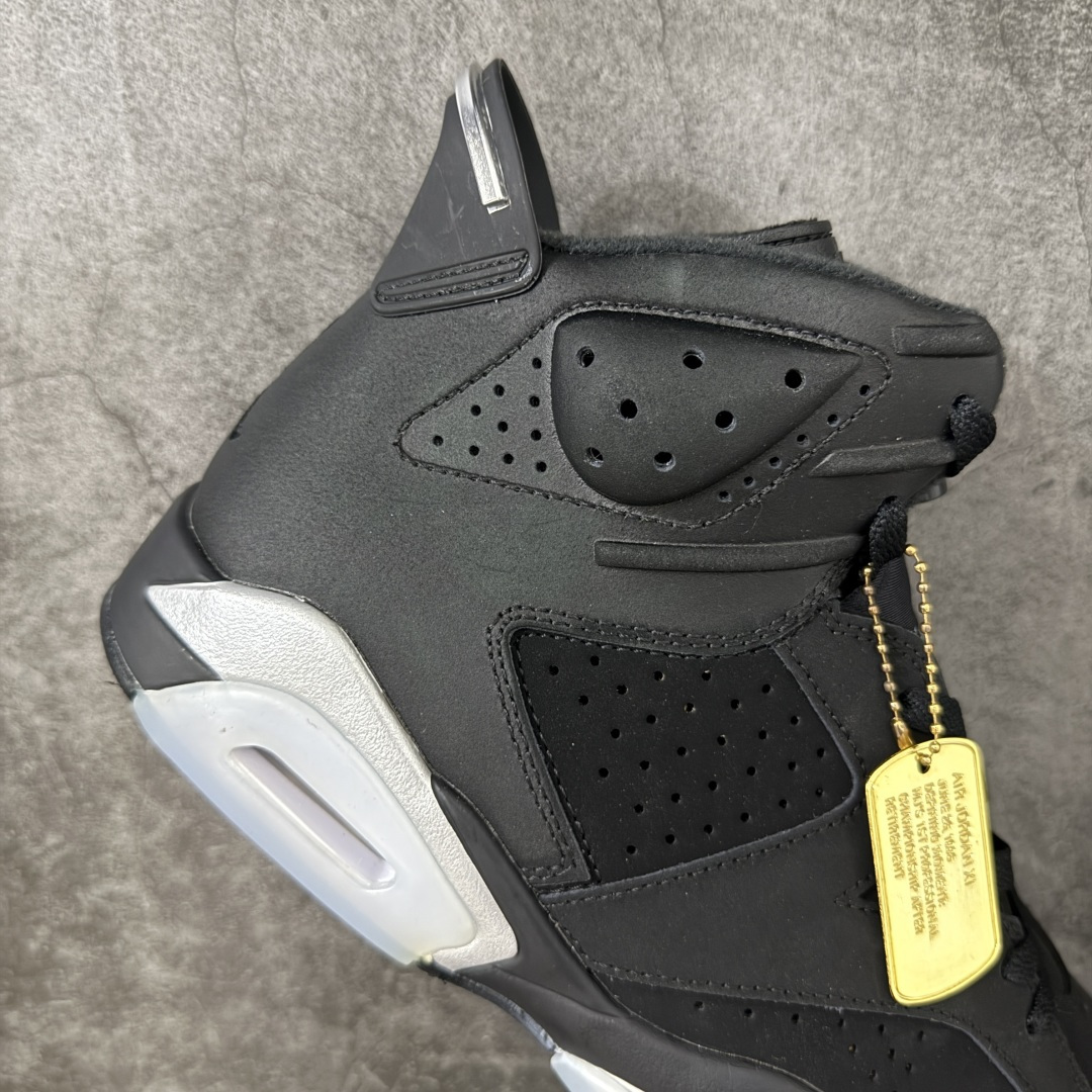 Air Jordan AJ6 Retro 高帮黑银 外贸跑量专供 原鞋原尺码开发生产 极致还原 一眼ZP既视感 尺码：4