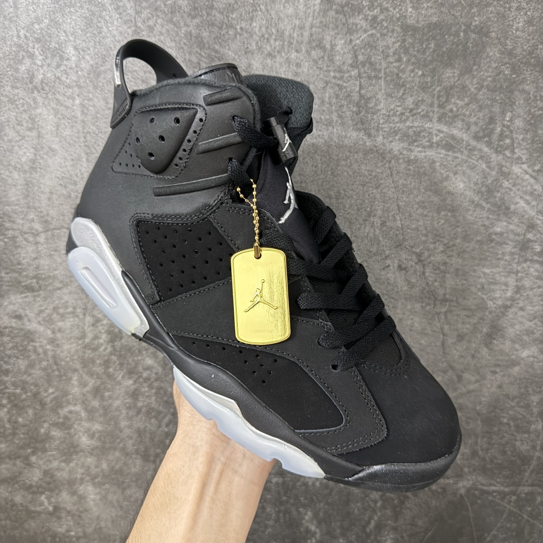 Air Jordan AJ6 Retro 高帮黑银 外贸跑量专供 原鞋原尺码开发生产 极致还原 一眼ZP既视感 尺码：4