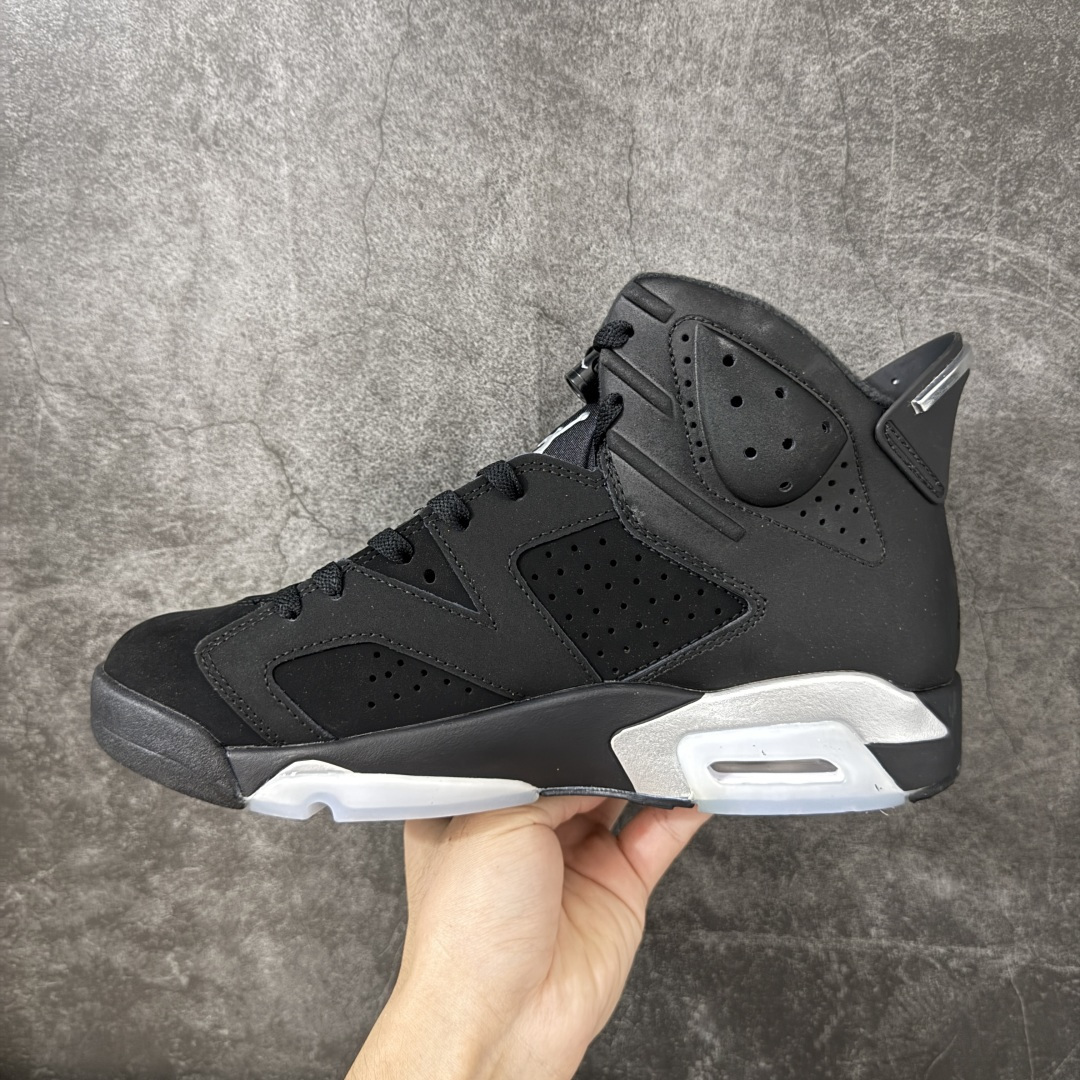 Air Jordan AJ6 Retro 高帮黑银 外贸跑量专供 原鞋原尺码开发生产 极致还原 一眼ZP既视感 尺码：4