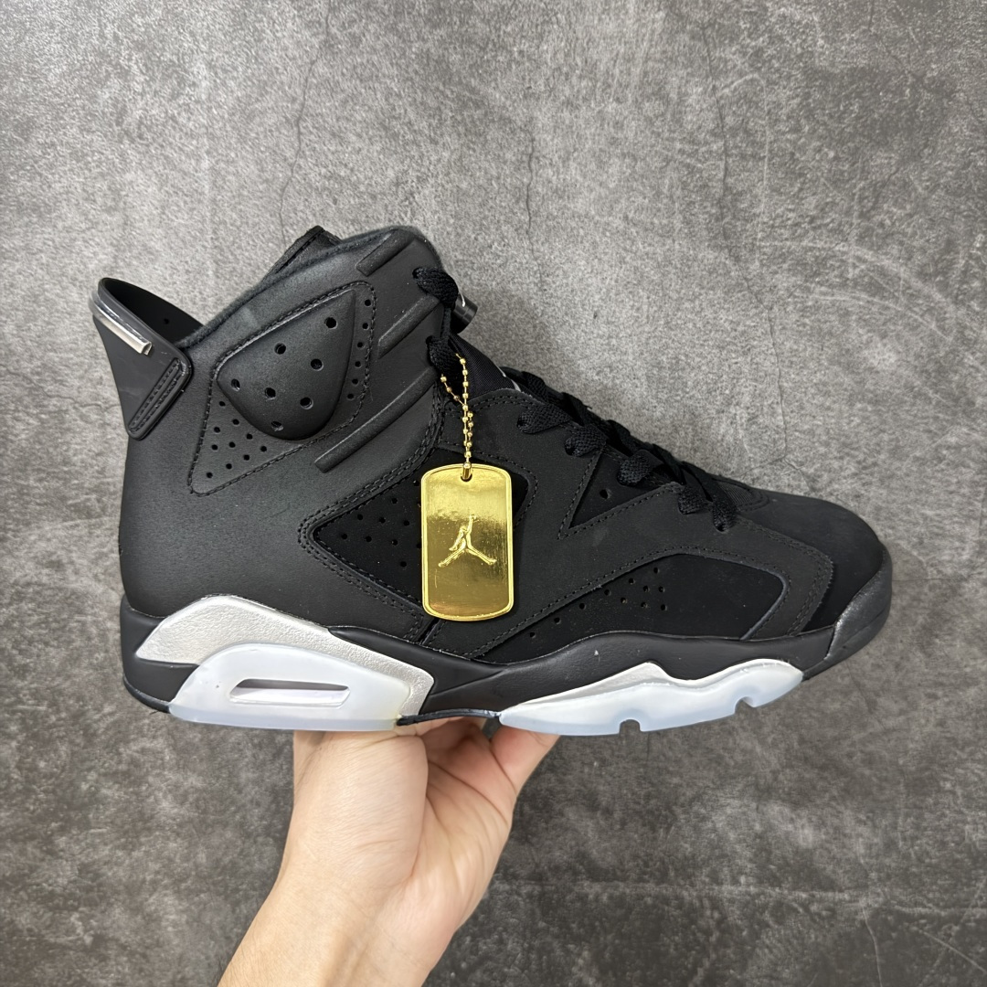 Air Jordan AJ6 Retro 高帮黑银 外贸跑量专供 原鞋原尺码开发生产 极致还原 一眼ZP既视感 尺码：4