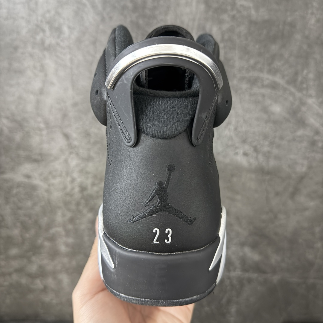 Air Jordan AJ6 Retro 高帮黑银 外贸跑量专供 原鞋原尺码开发生产 极致还原 一眼ZP既视感 尺码：4