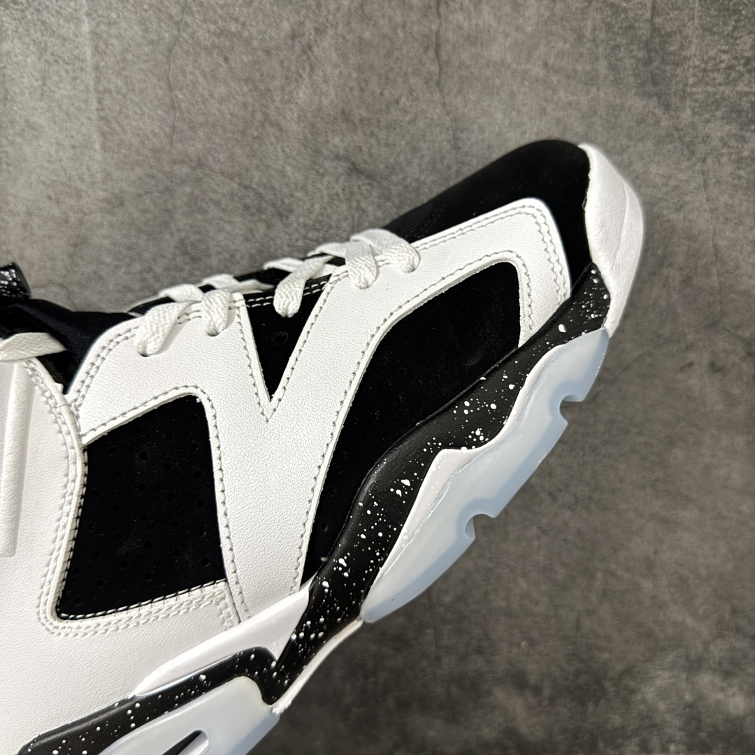 Air Jordan AJ6 Retro 复刻黑白 外贸跑量专供 原鞋原尺码开发生产 极致还原 一眼ZP既视感 尺码：4