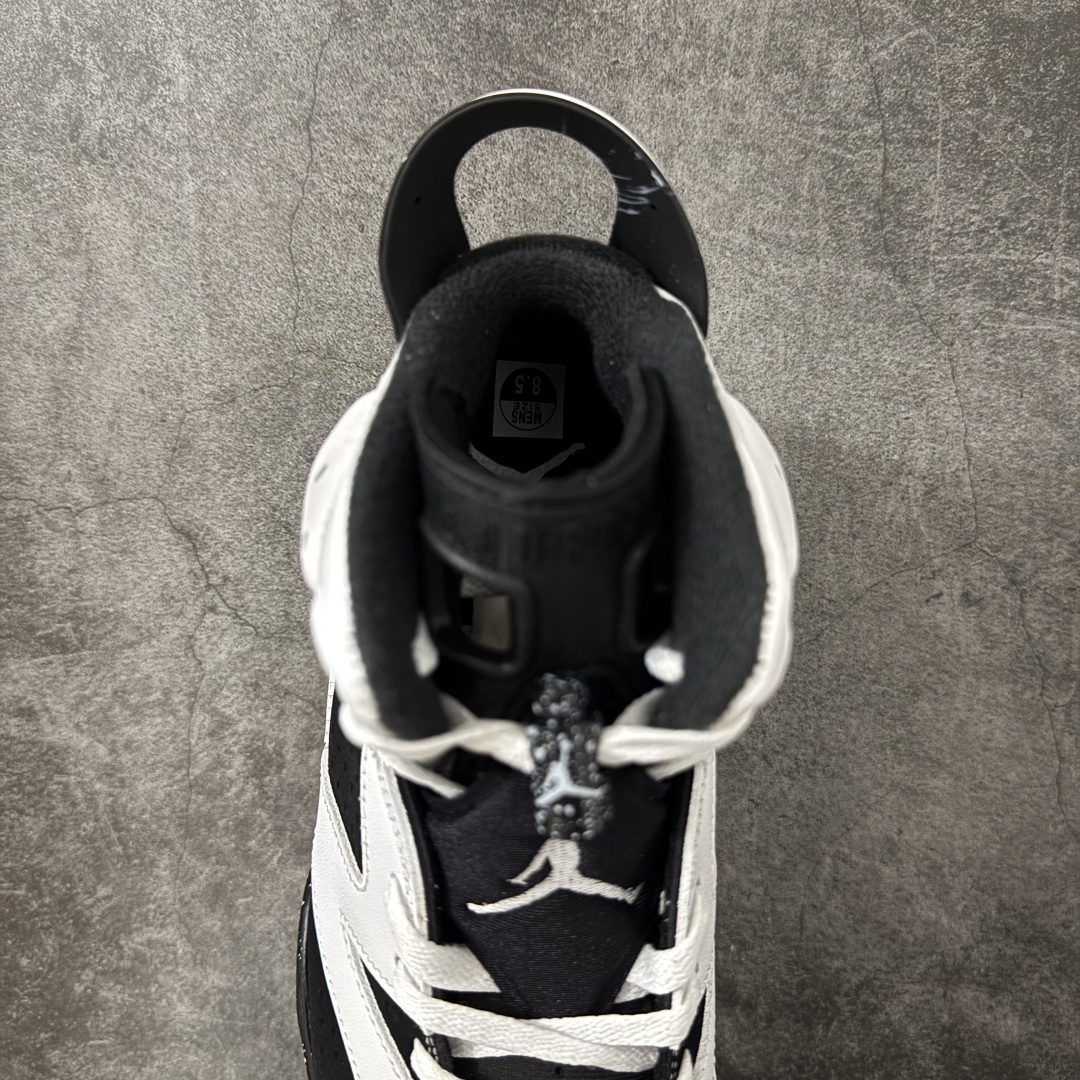 Air Jordan AJ6 Retro 复刻黑白 外贸跑量专供 原鞋原尺码开发生产 极致还原 一眼ZP既视感 尺码：4