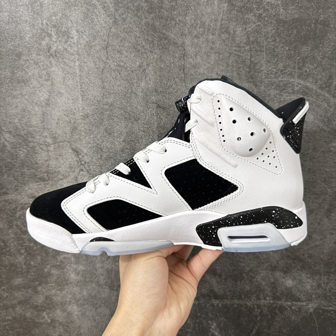 Air Jordan AJ6 Retro 复刻黑白 外贸跑量专供 原鞋原尺码开发生产 极致还原 一眼ZP既视感 尺码：4