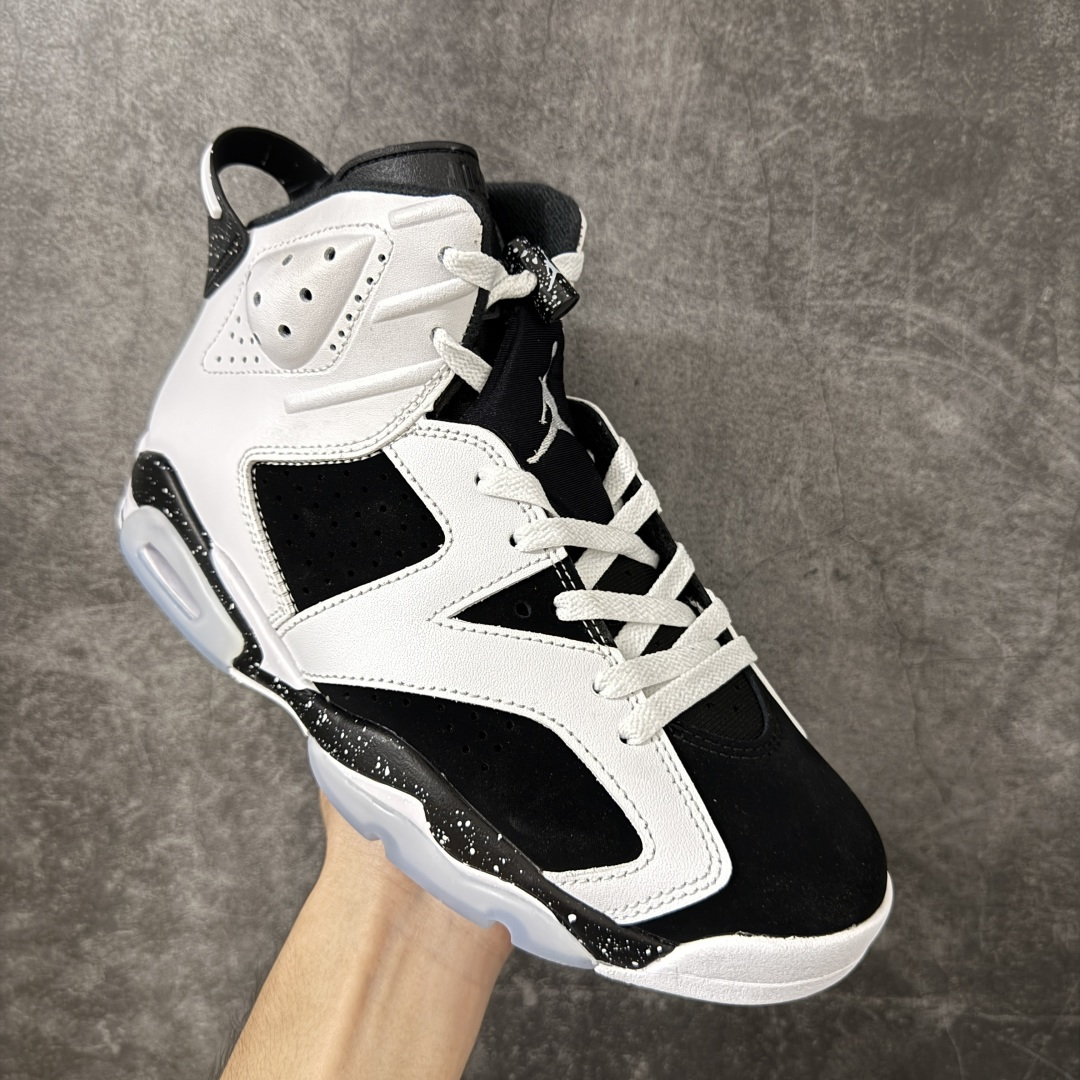 Air Jordan AJ6 Retro 复刻黑白 外贸跑量专供 原鞋原尺码开发生产 极致还原 一眼ZP既视感 尺码：4