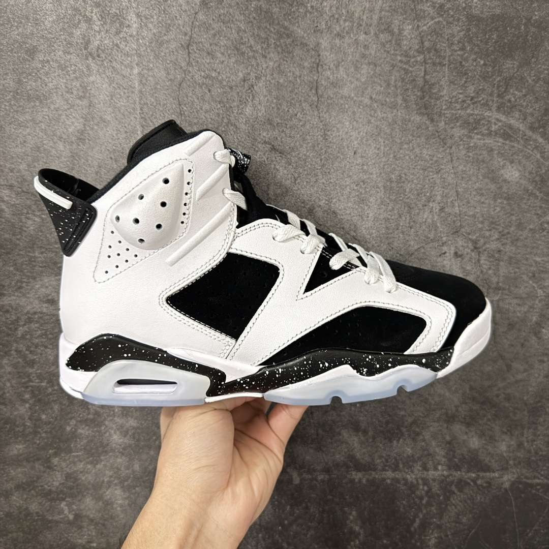 Air Jordan AJ6 Retro 复刻黑白 外贸跑量专供 原鞋原尺码开发生产 极致还原 一眼ZP既视感 尺码：4