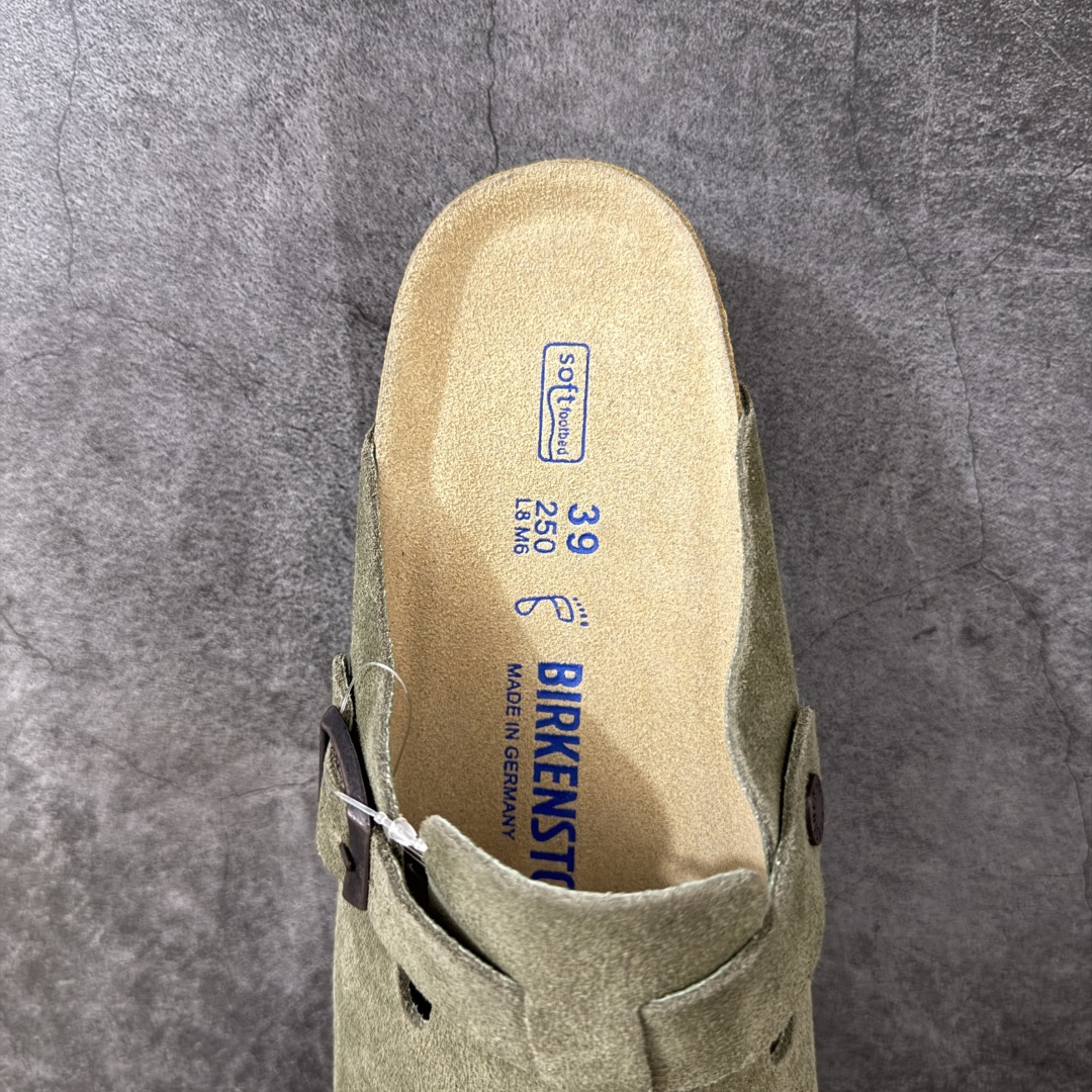 Birkenstock Boston 博肯/勃肯 系列 牛皮绒面革平底复古软木休闲鞋 真正软木塞大底 品质细节领先市场版