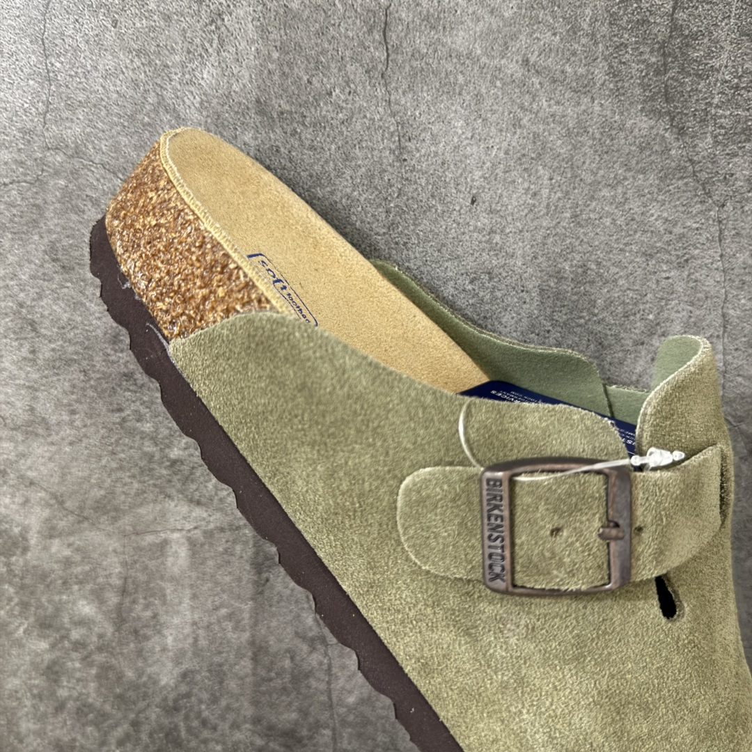 Birkenstock Boston 博肯/勃肯 系列 牛皮绒面革平底复古软木休闲鞋 真正软木塞大底 品质细节领先市场版