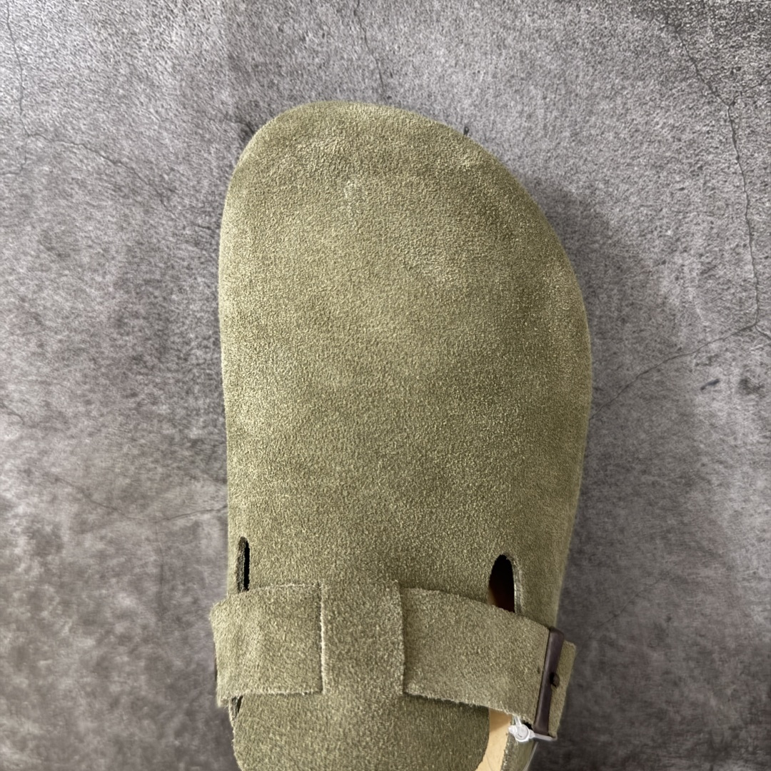 Birkenstock Boston 博肯/勃肯 系列 牛皮绒面革平底复古软木休闲鞋 真正软木塞大底 品质细节领先市场版