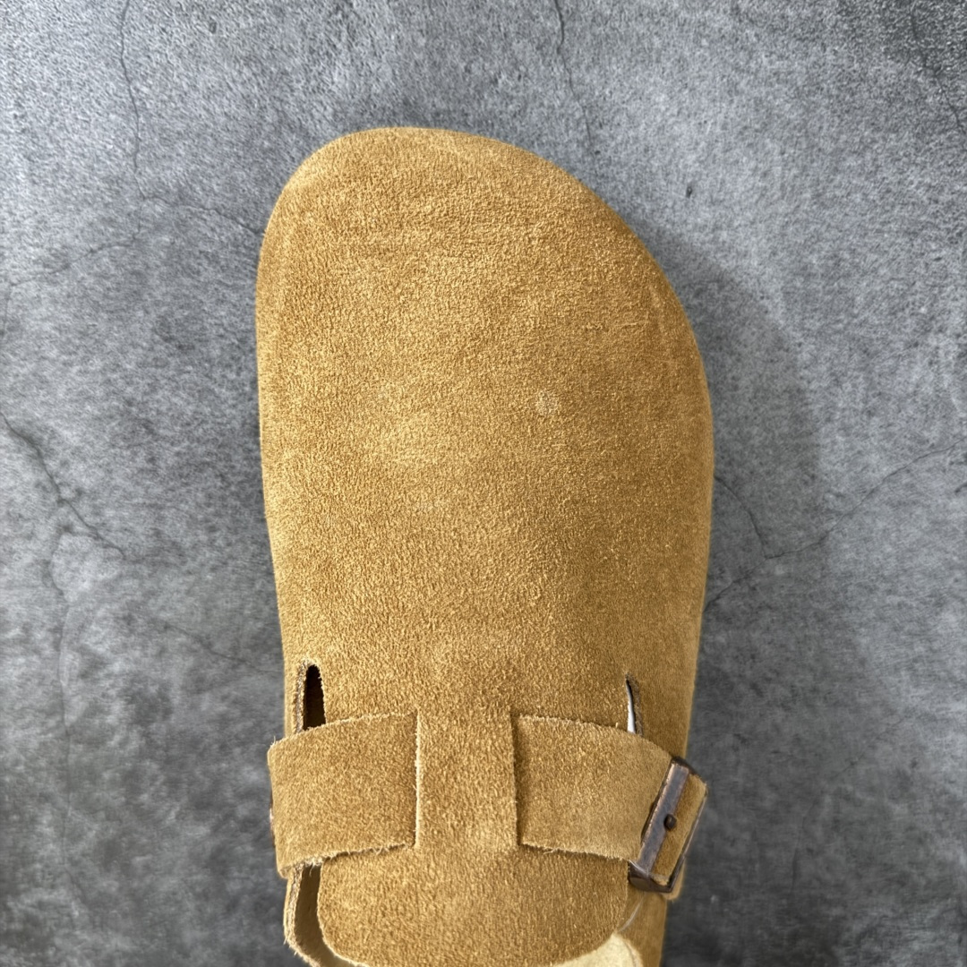 Birkenstock Boston 博肯/勃肯 系列 牛皮绒面革平底复古软木休闲鞋 真正软木塞大底 品质细节领先市场版