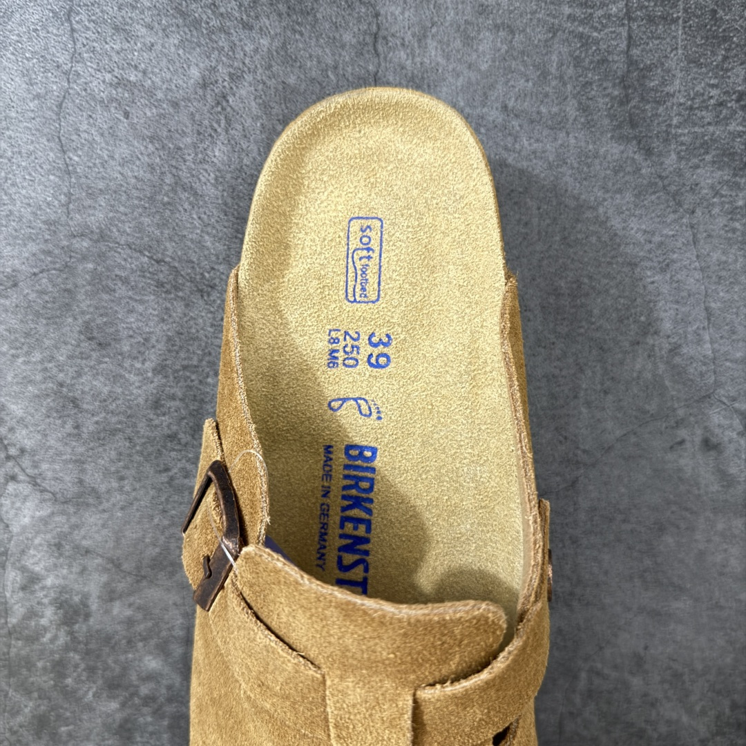 Birkenstock Boston 博肯/勃肯 系列 牛皮绒面革平底复古软木休闲鞋 真正软木塞大底 品质细节领先市场版